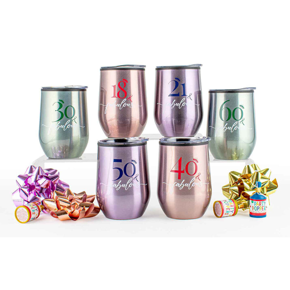 2PK 30th Birthday 360ml S/S Vacuum Insulated Tumbler Double Walled Mug