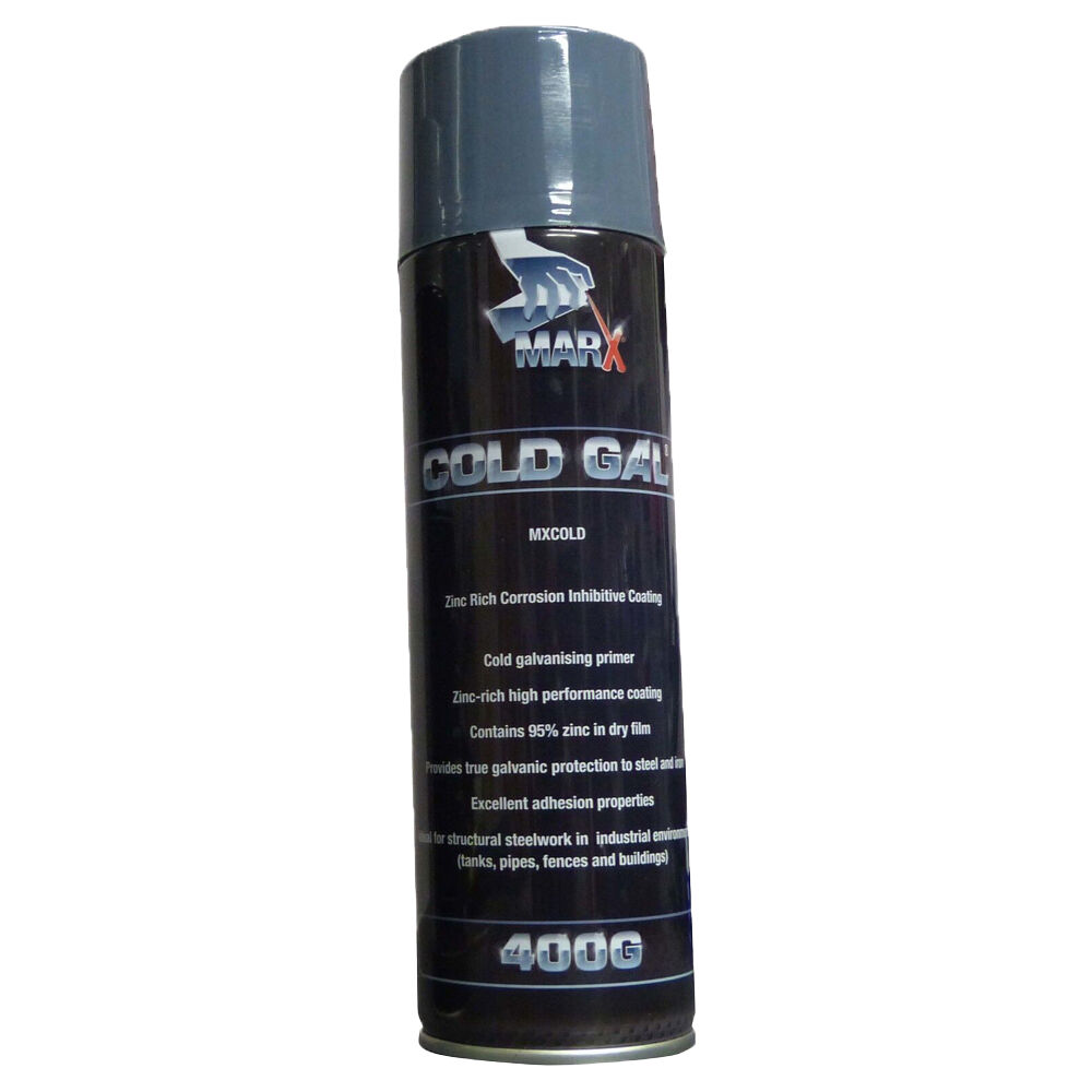 3PK AgBoss Anti-Corrosive Marx Galvanised Cold Metal Spray Can 400g
