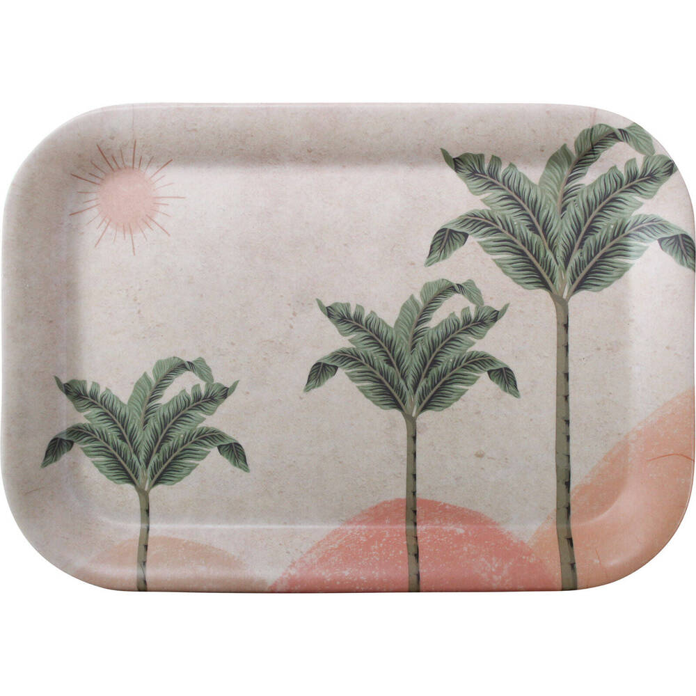 6PK LVD Serving Tray Rectangle Kitchen Serveware 30x21cm - Havana Palm