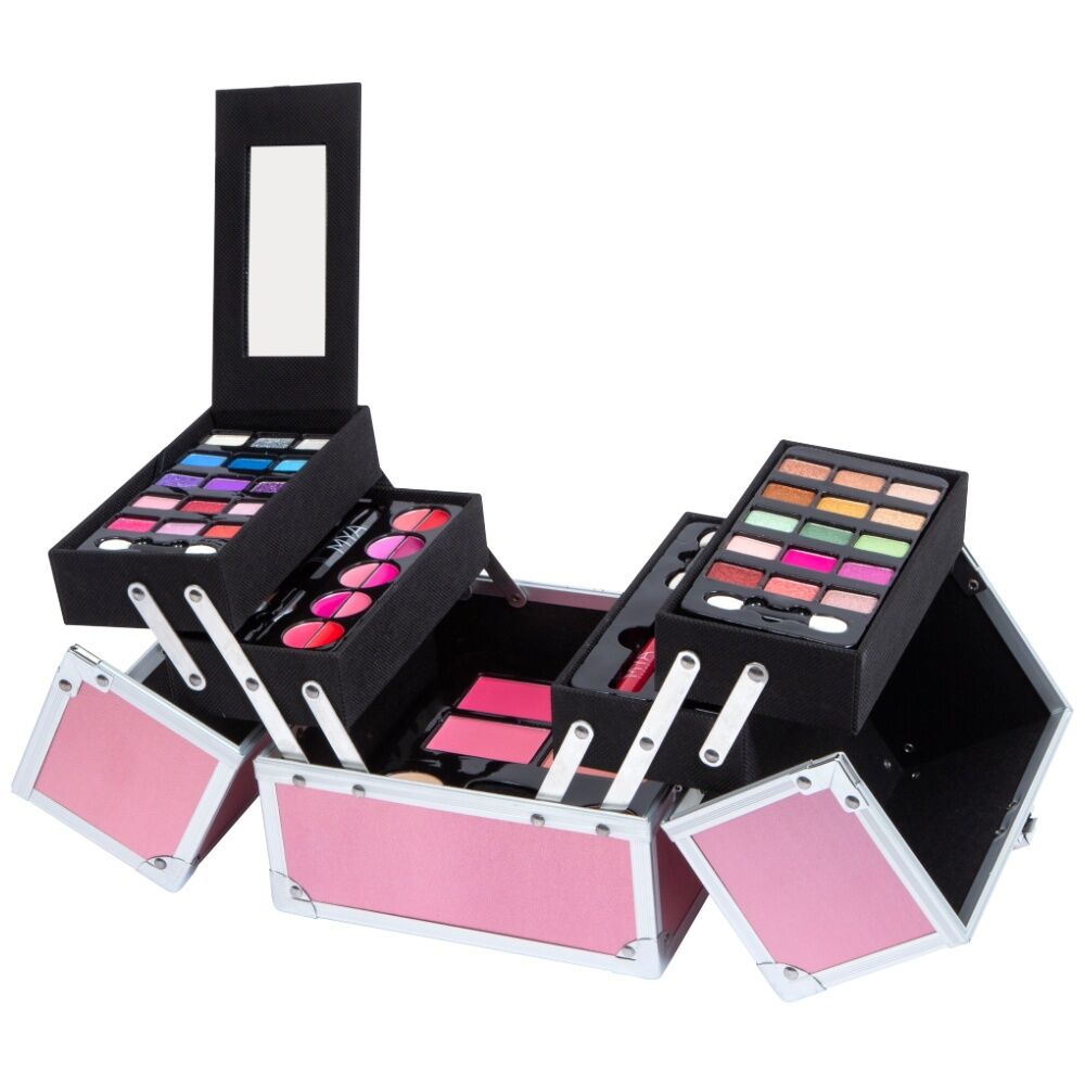 MYA Make Up Super Cube Travel Makeup Kit Kids/Children Pink/Silver 8y+
