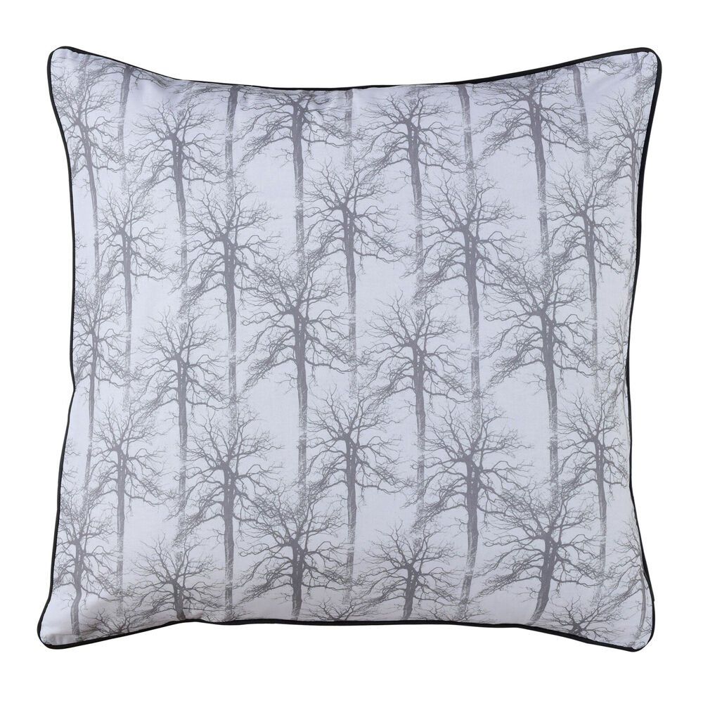 Bianca Myrtleford Cotton Sateen European Square Pillowcase 65x65cm Grey