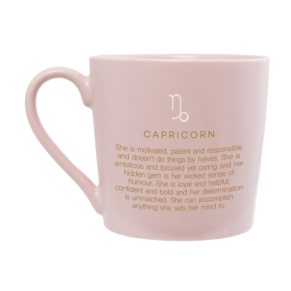 2PK Splosh Mystique 13cm Ceramic Capricorn Mug - Pink