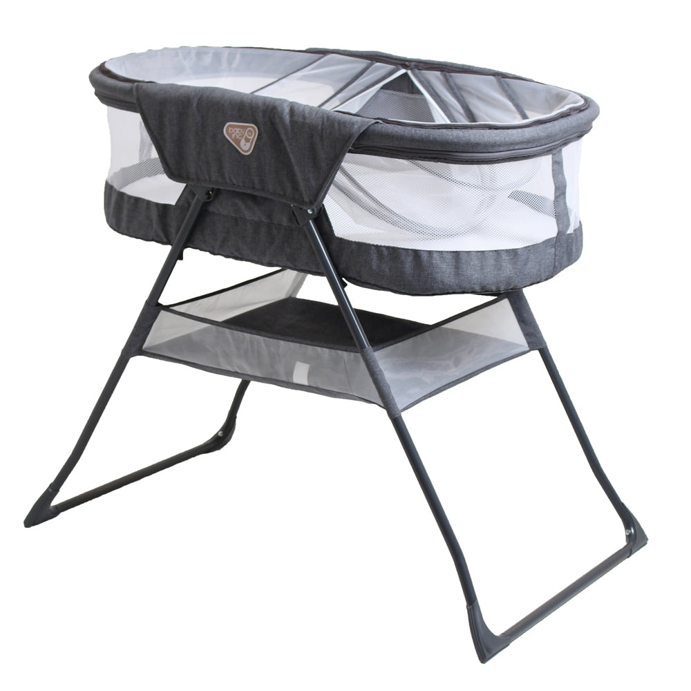 Baby Inc Sonno Bassinet - Silver Birch