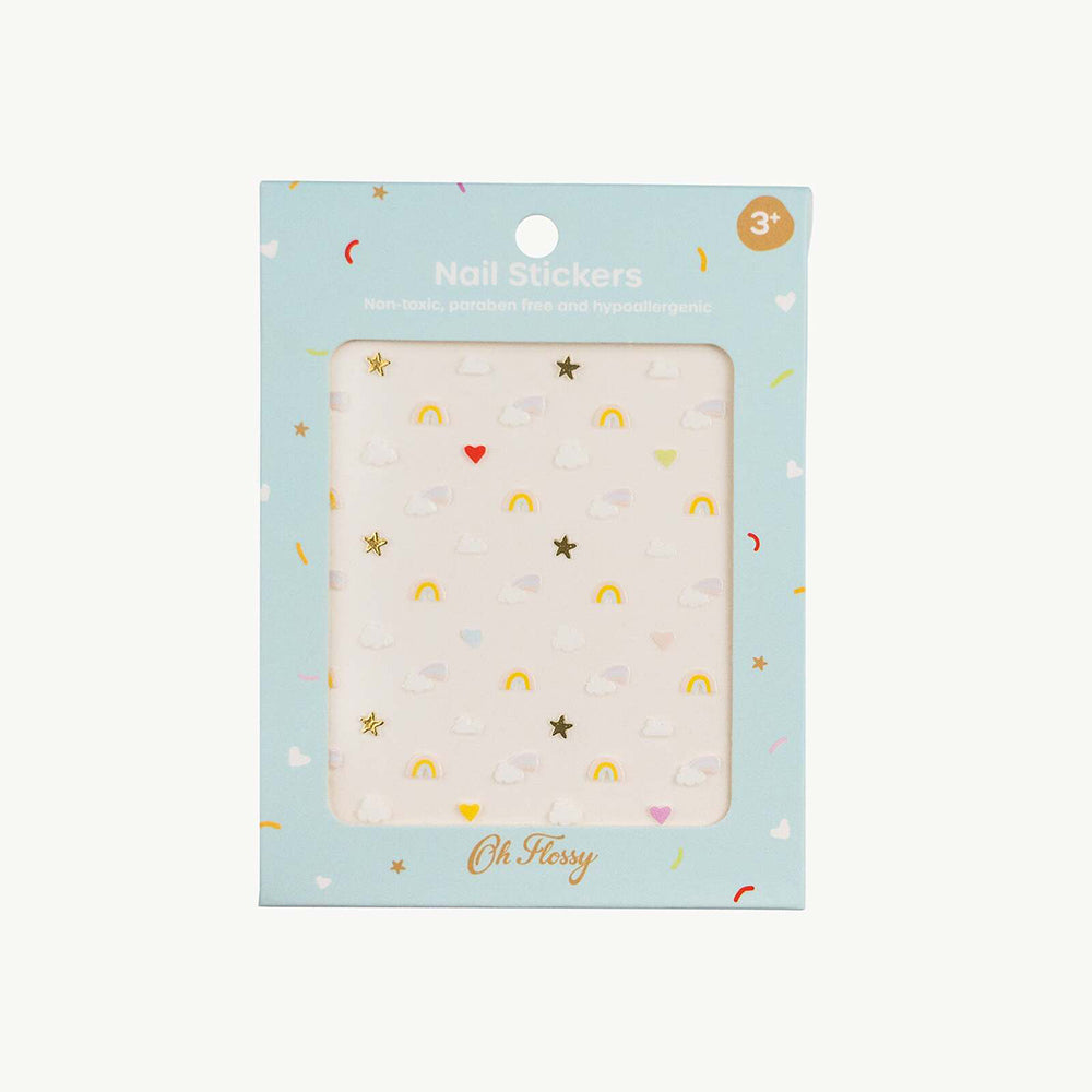 3PK Oh Flossy Cosmetic Nail Stickers/Decals Sky Theme 3y+