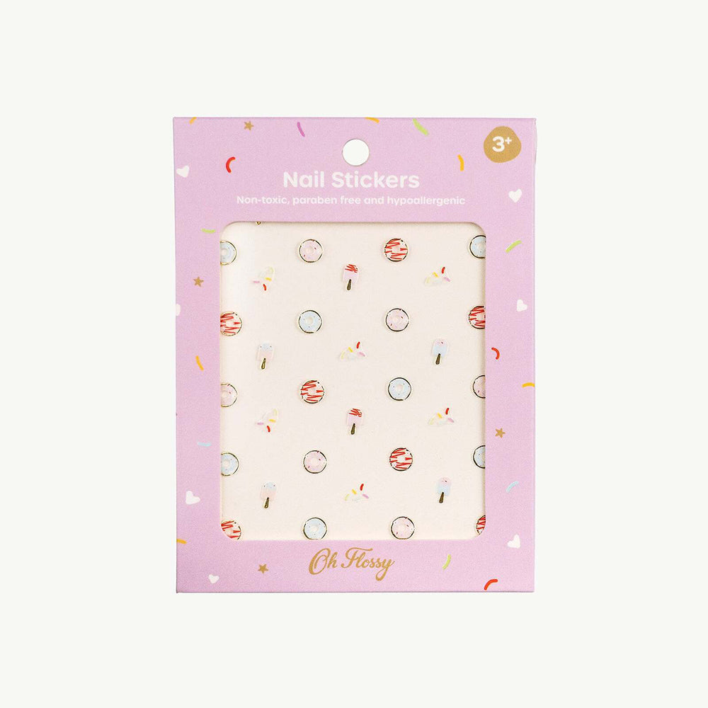 3PK Oh Flossy Cosmetic Nail Stickers/Decals Sweets 3y+