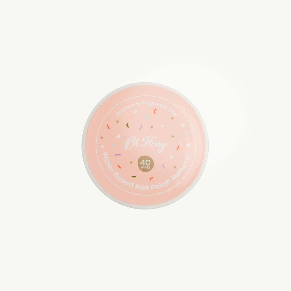 2x 40pc Oh Flossy Water-Based Nail Polish Remover Wipes