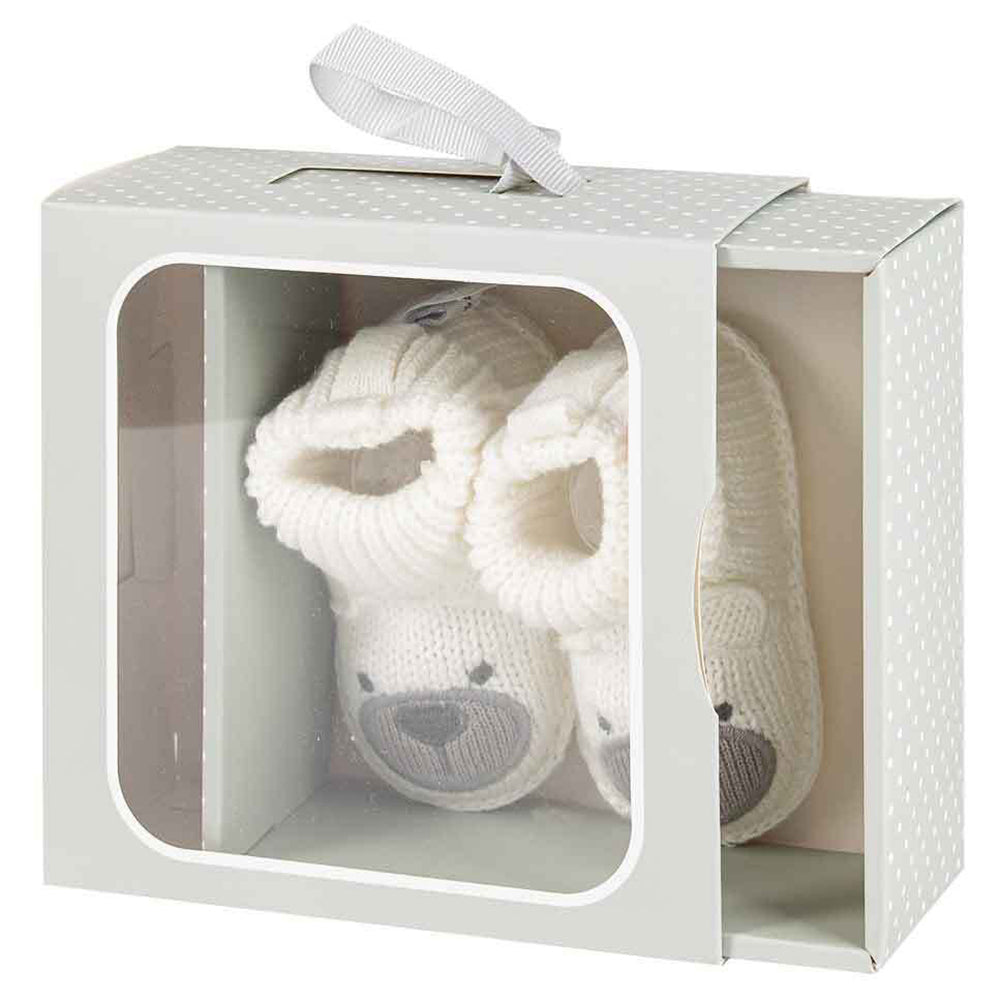 White Knit Booties Newborn Novelty Dress-Up Baby/Infant
