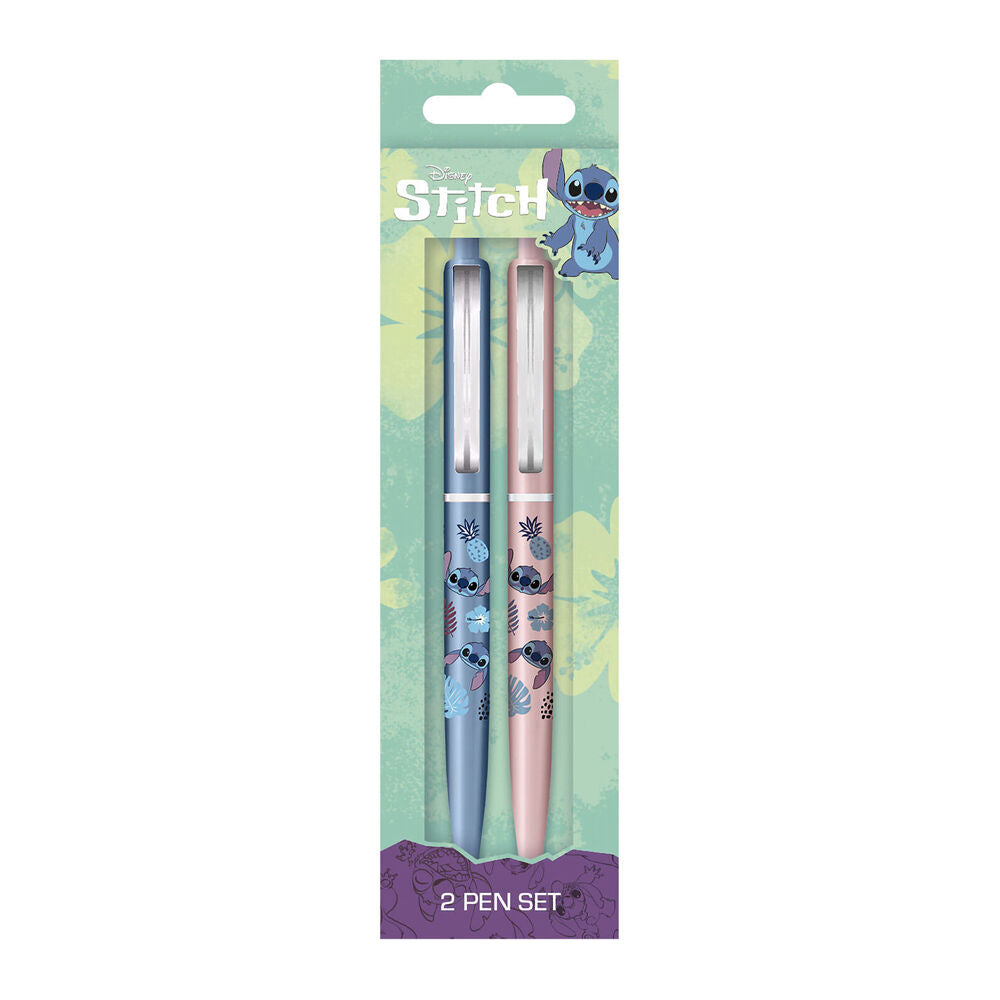 12pc Disney Lilo & Stitch Stitch Smile Pen Set Blue/Pink