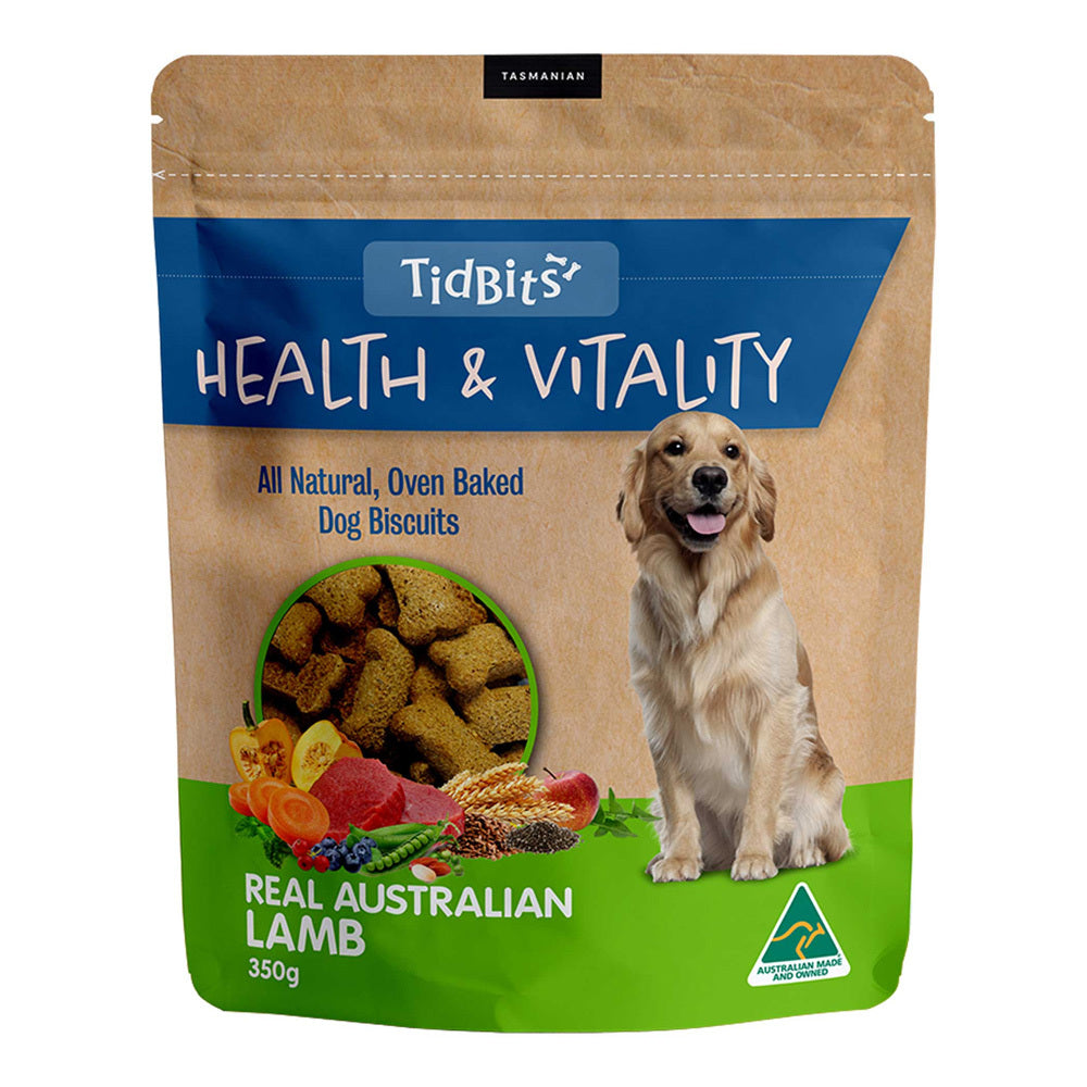 2PK Tibits Health & Vitality Naturals Australian Lamb 350g