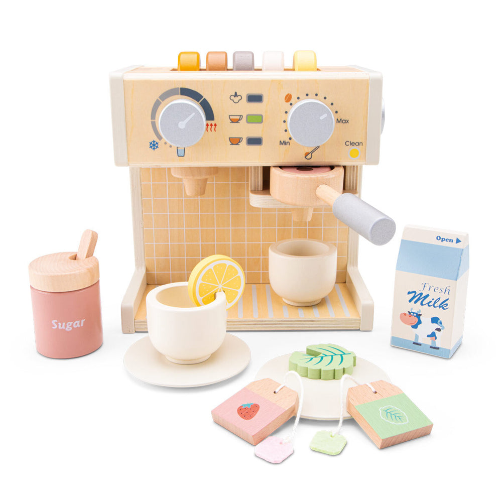 New Classic Toys Kids/Children Wooden Cafe Coffee Maker Toy 3y+