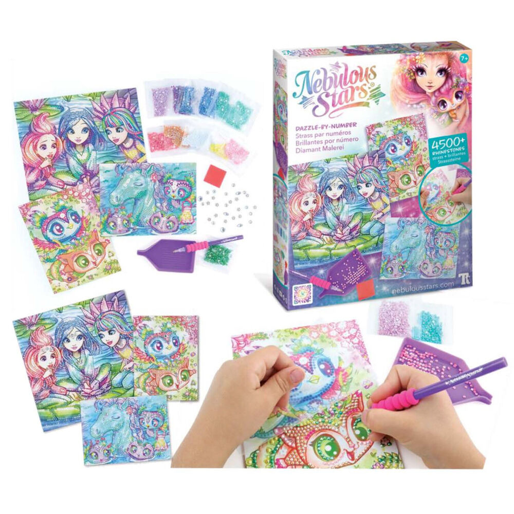 Nebulous Stars Dazzle By Number DIY Painting Set - Rainbow 7y+