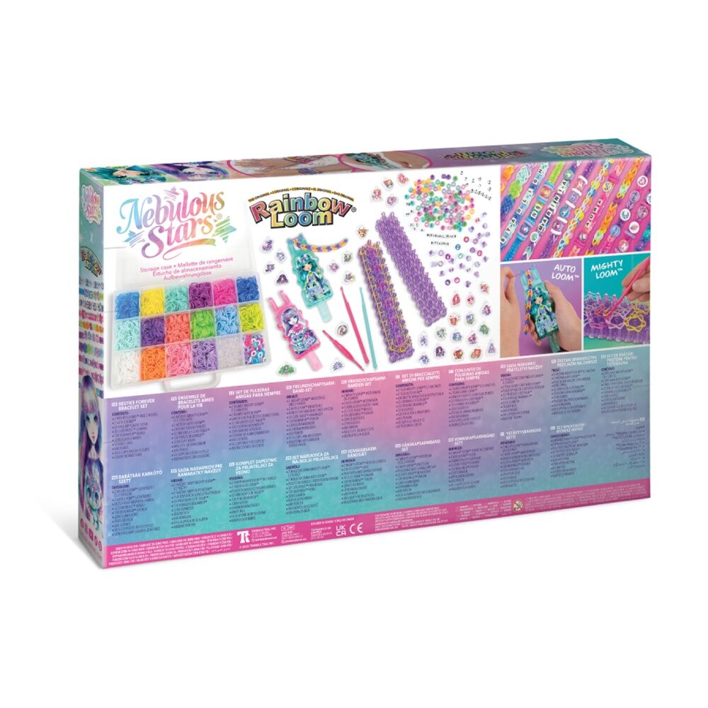 Nebulous Stars Rainbow Loom NS Besties Forever Set 3200 Rubber Bands Beads