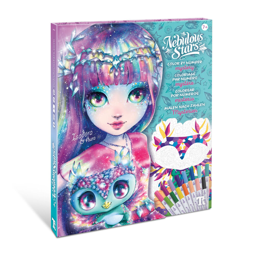 Nebulous Stars Color by Number Activity Book Set Mystery 21x28cm 7y+