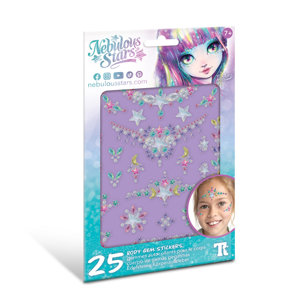 50pc Nebulous Stars Body Gem Tattoo Stickers - Assorted 7y+