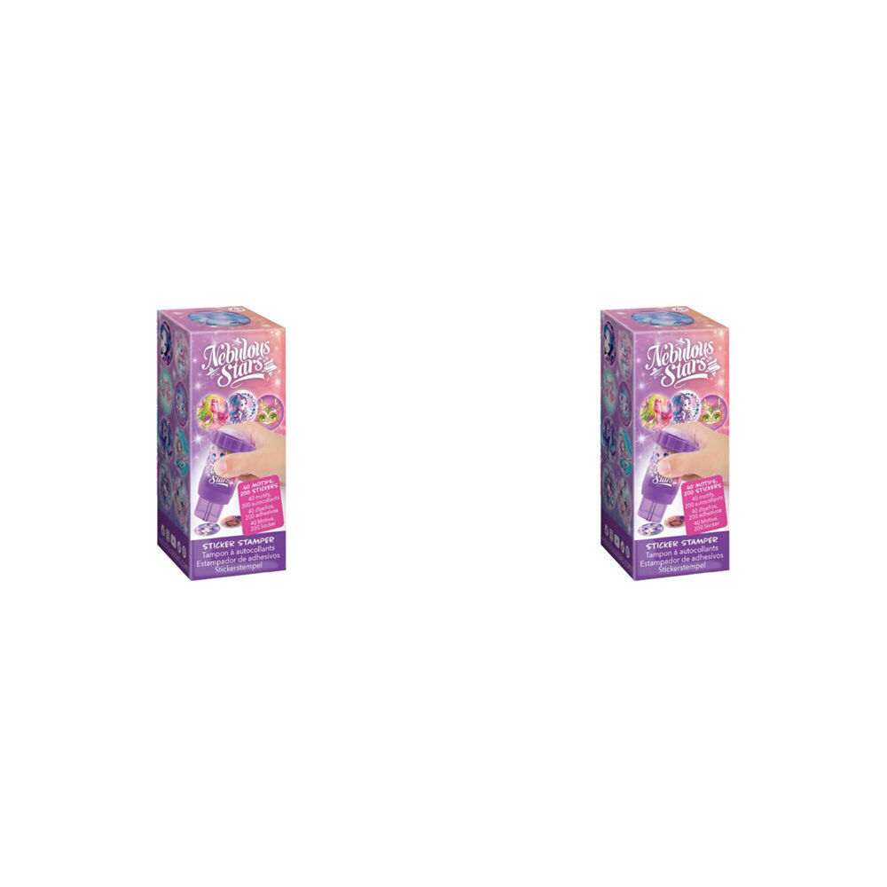 2PK Nebulous Stars Sticker Stamper Stamping Toy 23x30cm 7y+