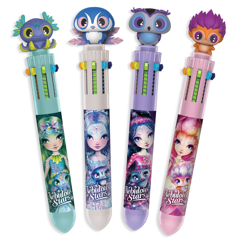 4PK Nebulous Stars 10-Colour Ballpoint Pen - Assorted