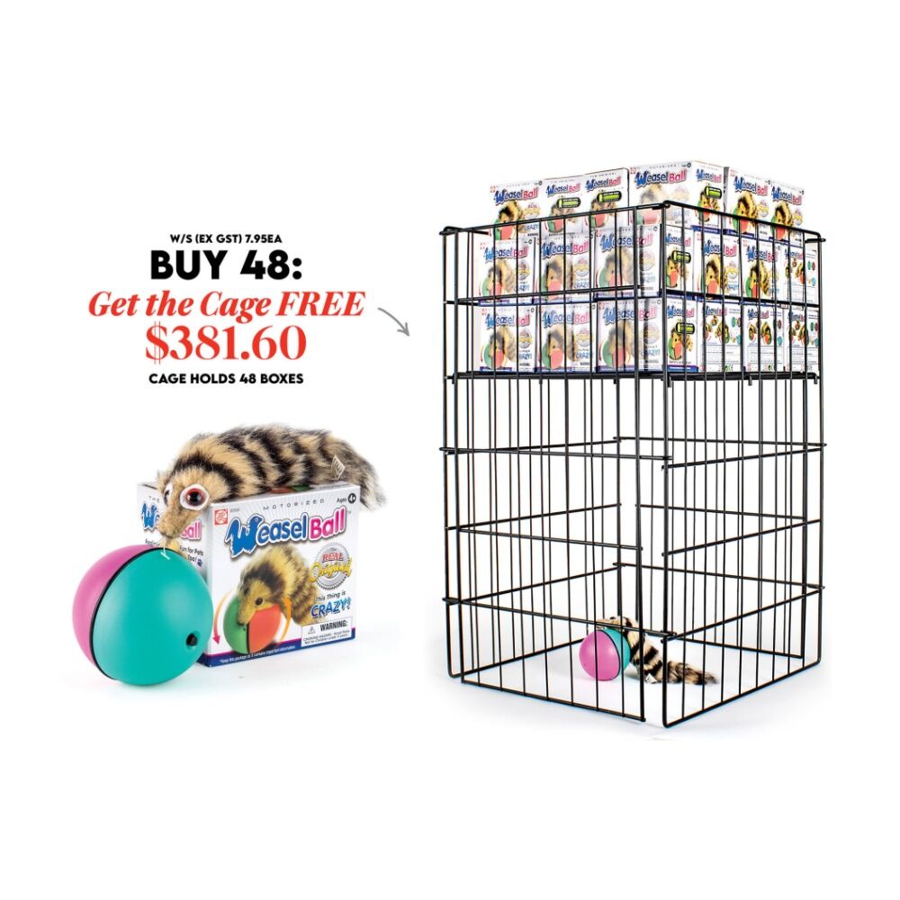 Crazy Weasel Motorized Rolling Ball Funny Cat/Dog Toy 24cm