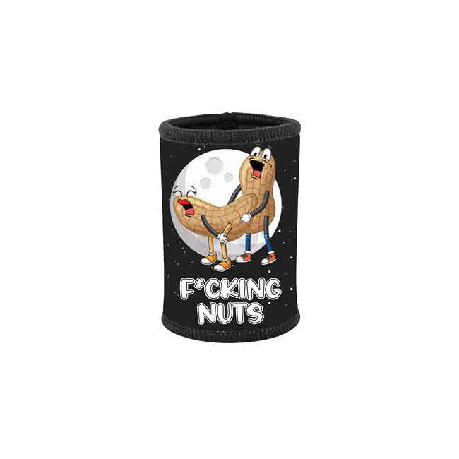 5pc F**king Nuts Neoprene Stubby Holder For 375ml Bottles/Cans Black