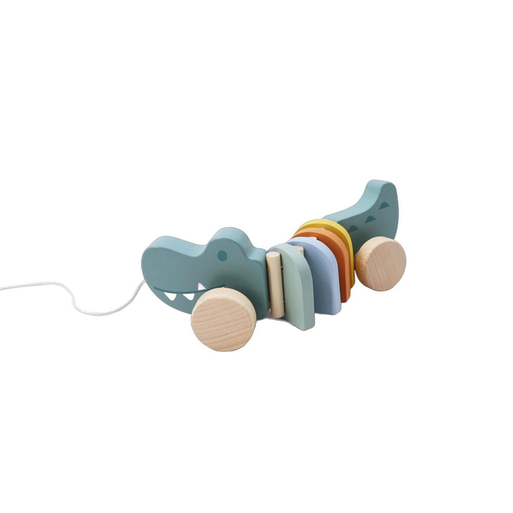 Kaper Kidz Wooden Pull A Long Crocodile Kids/Toddler Toy 12m+
