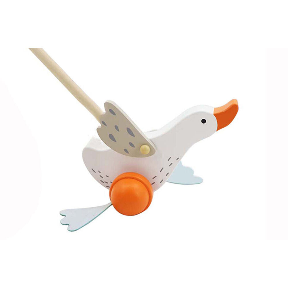 Kaper Kidz Wooden Goose Push A Long Kids/Toddler Toy 12m+