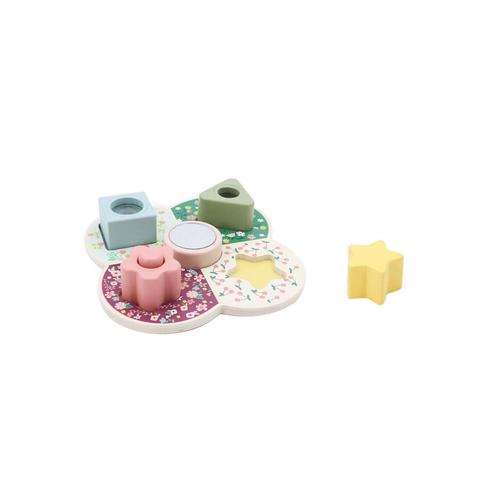 Kaper Kidz Wooden Shape Sorter With Activity Blocks 12m+