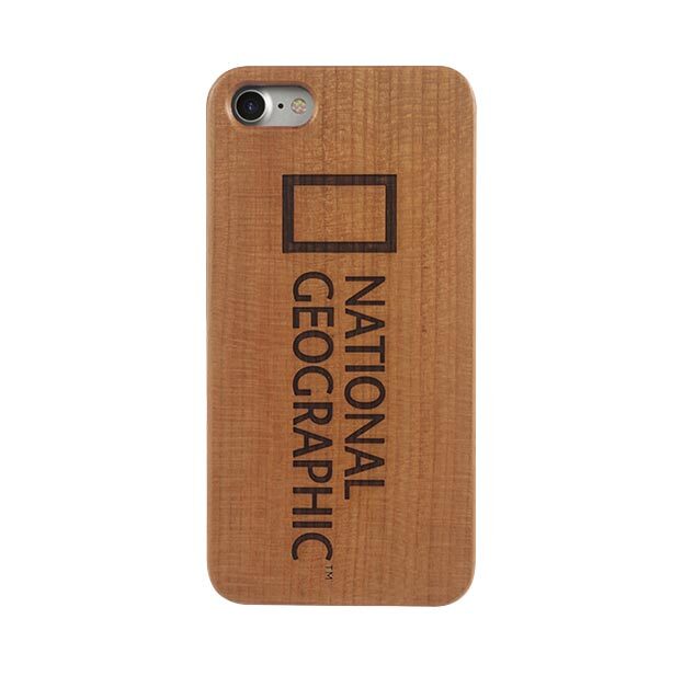 National Geographic Nature Wooden Case For iPhone 7/8+ Cherry Wood
