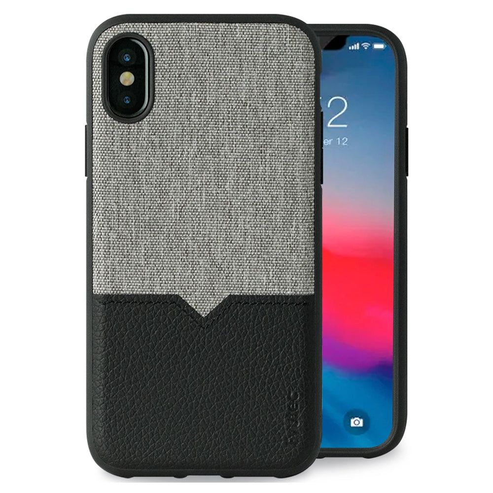 Evutec iPhone X/XS Northill Case W/AFIX Vent Mount - Canvas Black