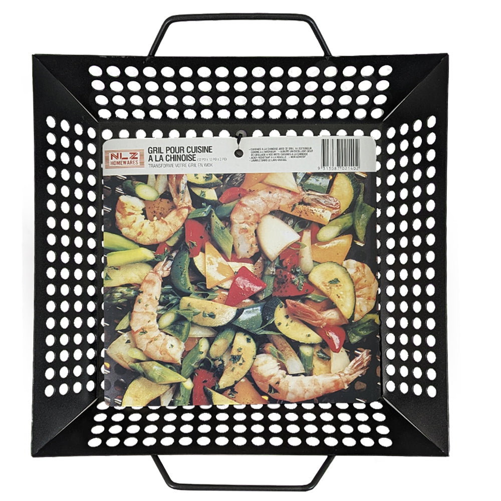 2PK Heavy Duty Barbecue Grill Topper Cooking Tray 30x30x5cm