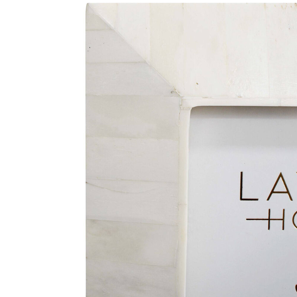 LVD 5x7 Picture/Photo Frame Bone Tapered Bone/MDF White