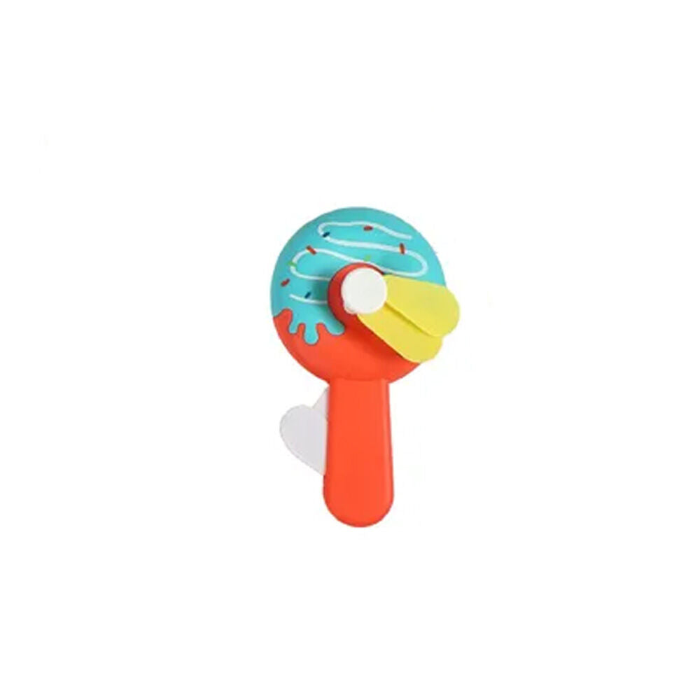 6PK Jemark Portable Hand Held Fan Donut 2414x7cm - Assorted