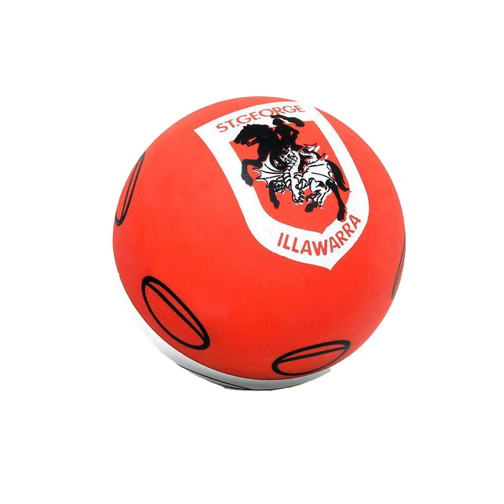 5PK NRL St George Illawarra Dragons NRL Super-High Bounce Ball 60mm - Orange