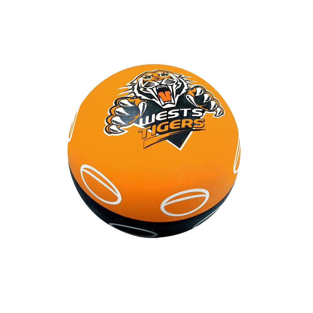 5PK NRL West Tigers NRL Super-High Bounce Ball 60mm - Orange