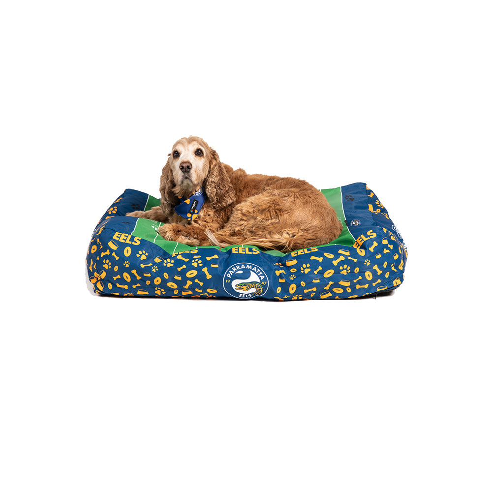 NRL Wests Tigers 80x60cm Rectangle Pet Dog Bed Lounger