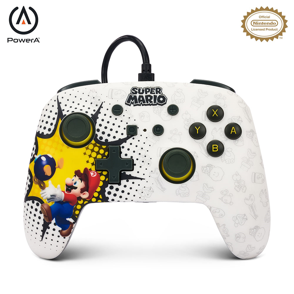 PowerA Enhanced Wired Controller For Nintendo Switch - Bom-omb Blast