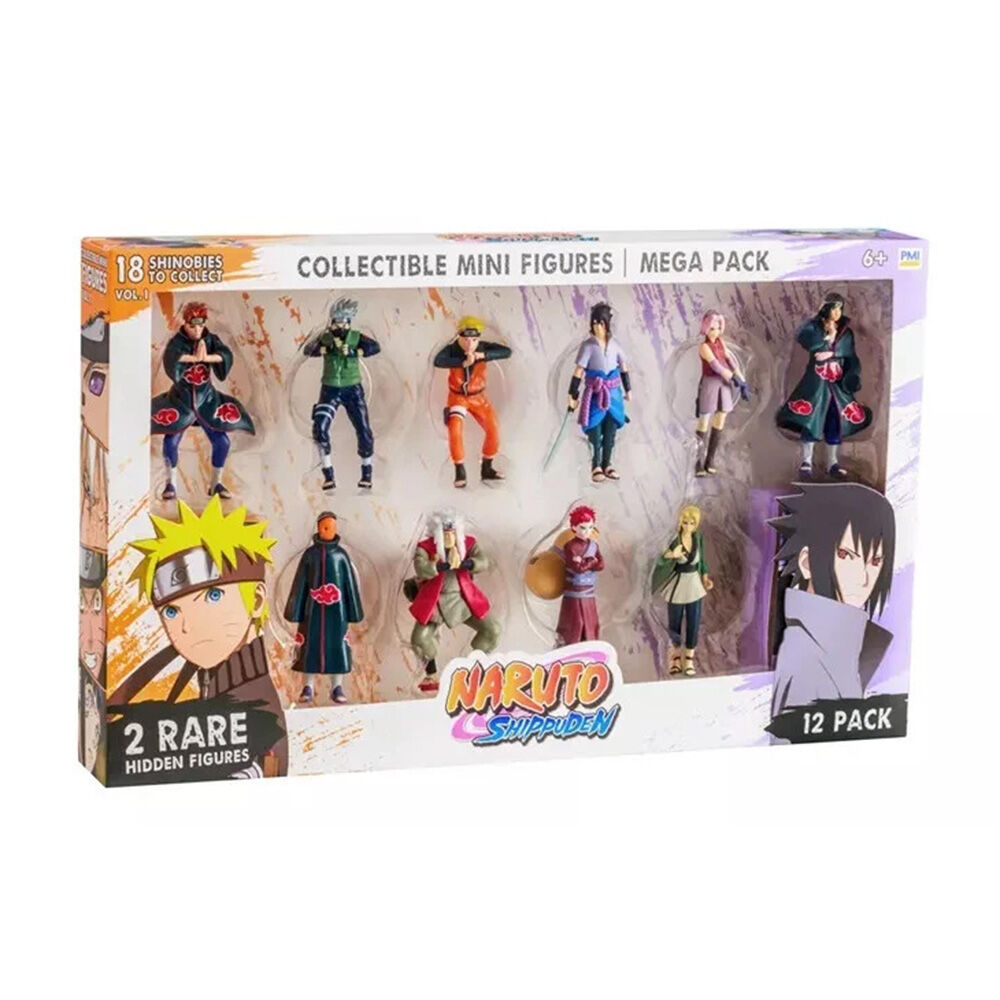 12pc Naruto Mini Action Figurines Collectible Deluxe Box Multi Designs