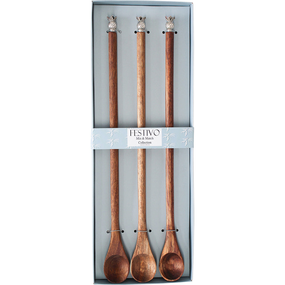 4x 3pc LVD Chef Tasting Spoons Pineapple Home Kitchen Serveware/Tableware