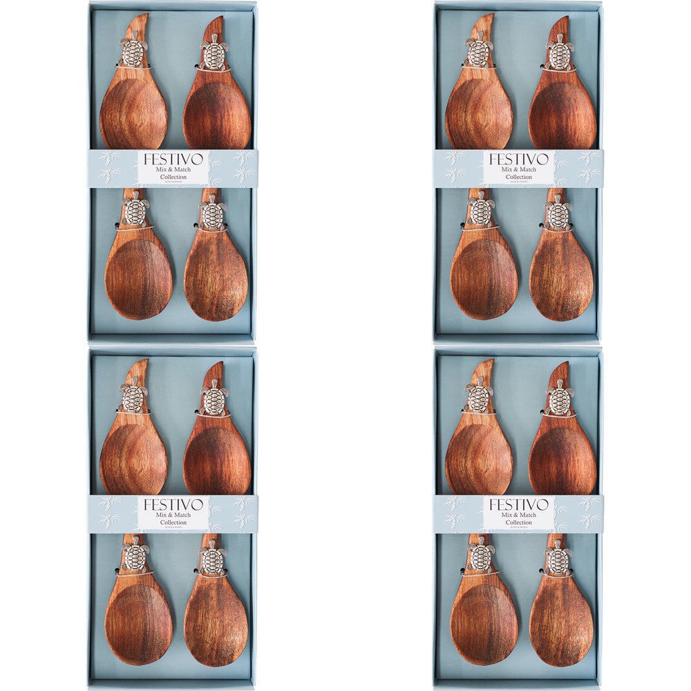4x 4pc LVD Canape Servers Turtle Home Kitchen Serveware/Tableware