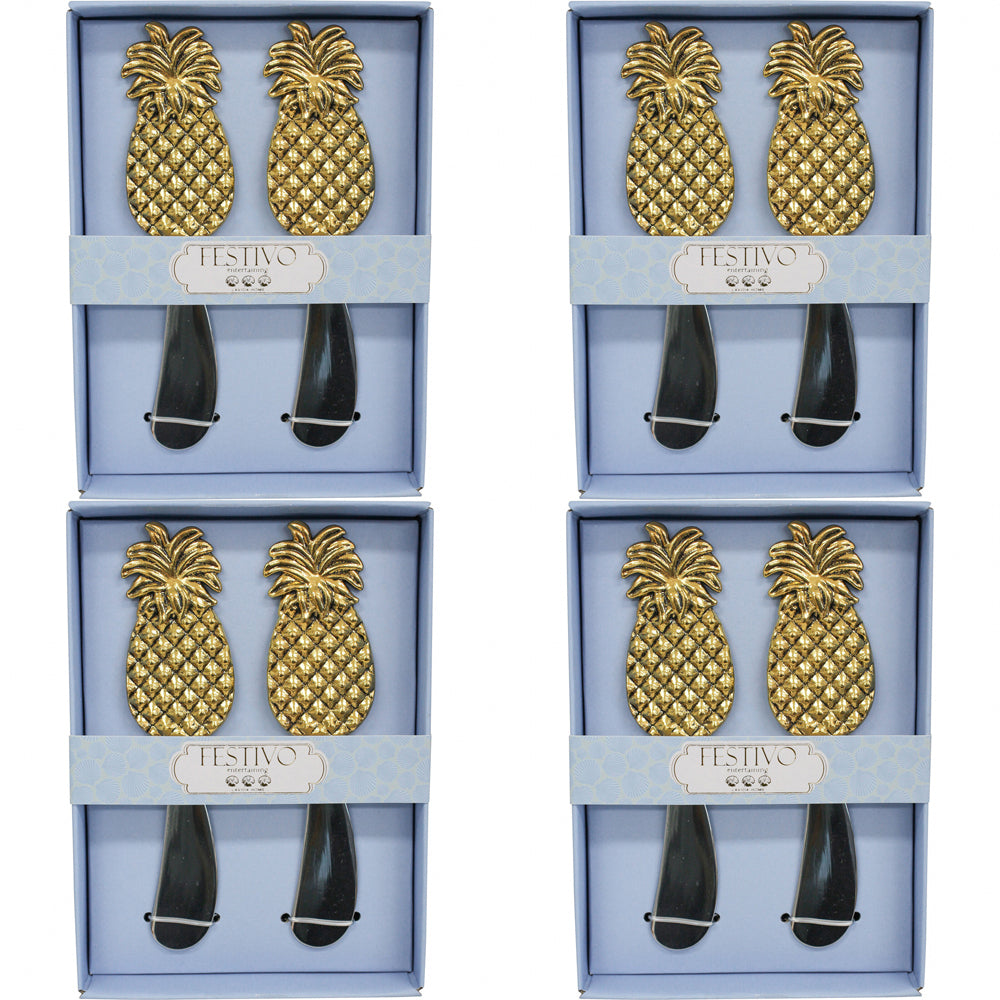 4x LVD Spreaders 2pc Pineapple Home Kitchen Serveware/Tableware