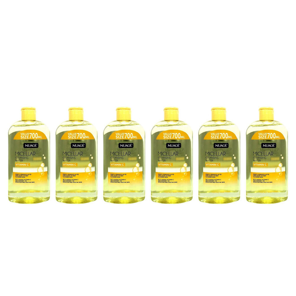 6x Nuage Micellar Cleansing Water Vitamin C 700ml Makeup Remover