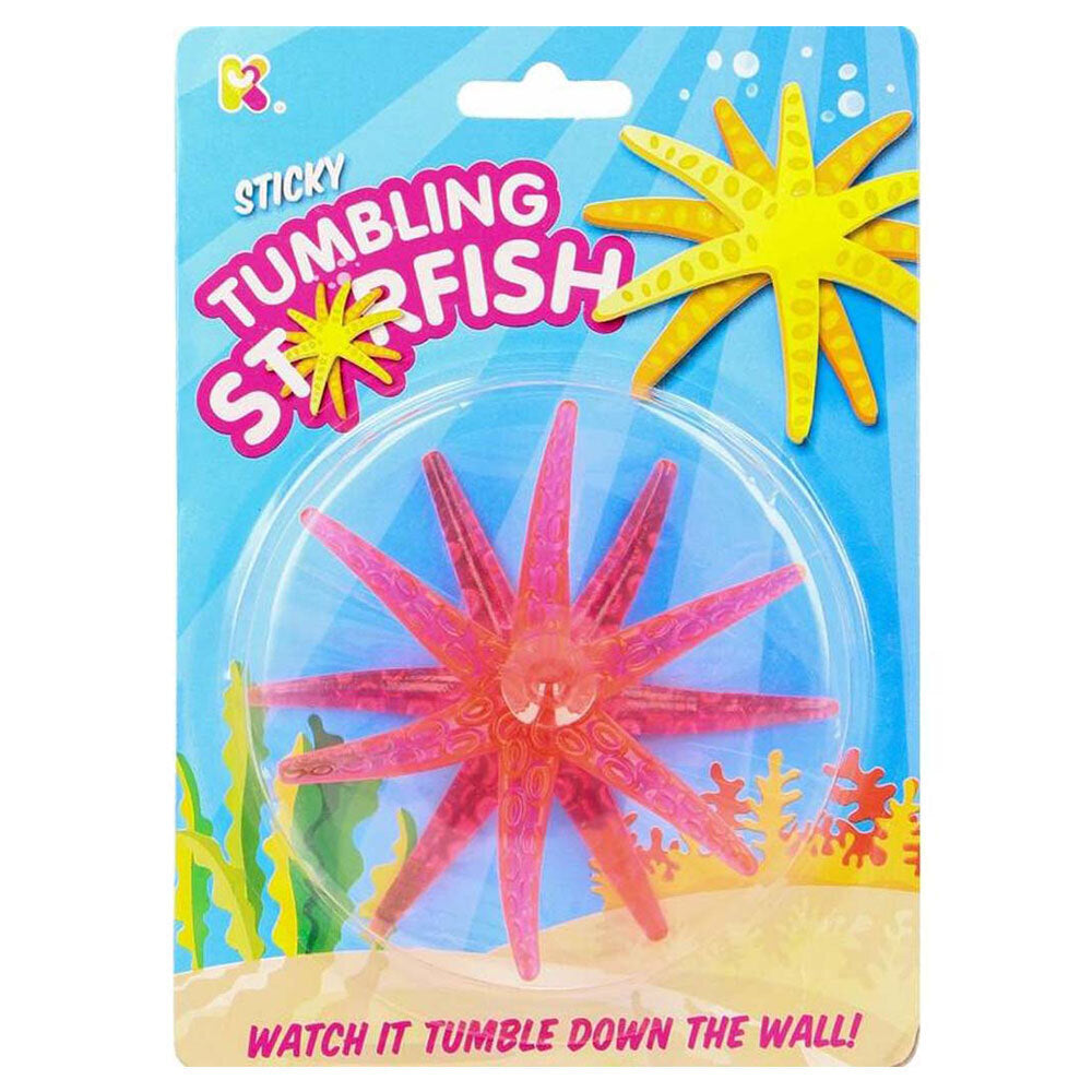 3PK Fumfings Novelty Sticky Tumbling Starfish 18cm - Assorted