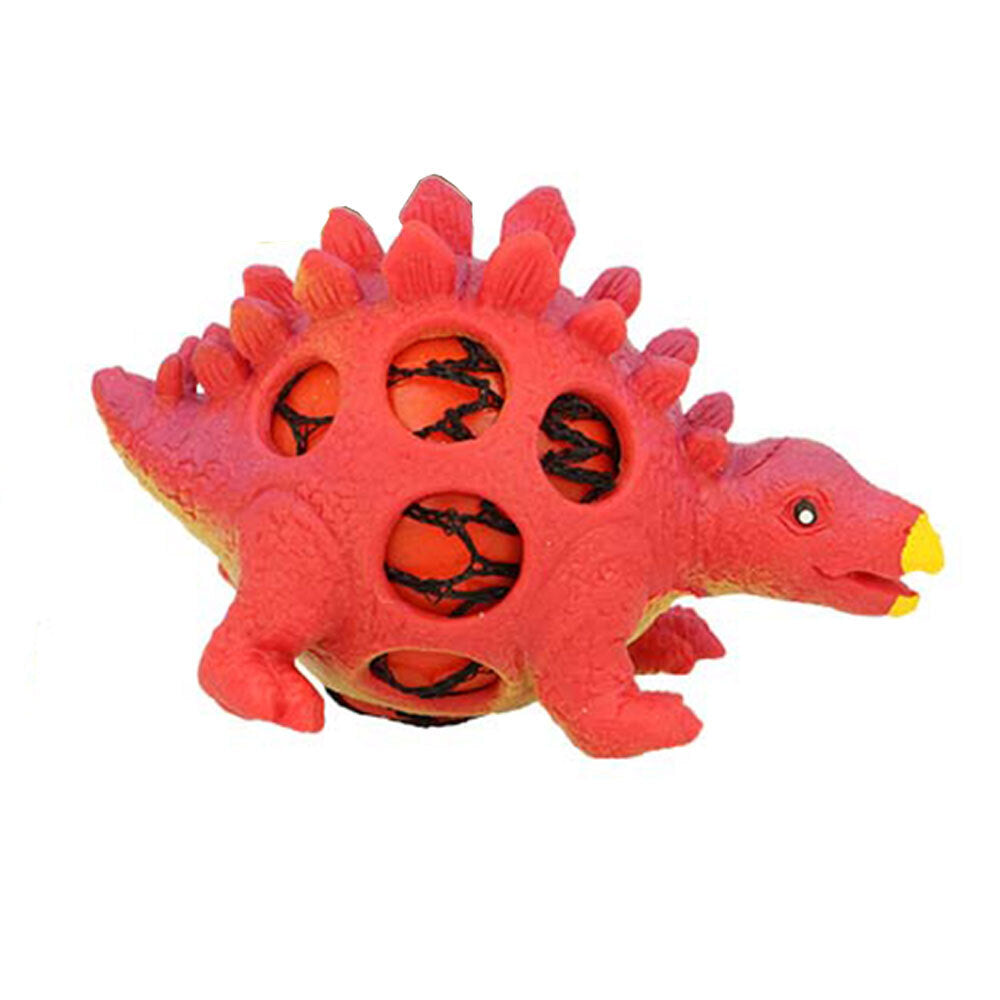 2PK Fumfings Novelty Squeezy Mesh Dinosaurs 9cm - Assorted