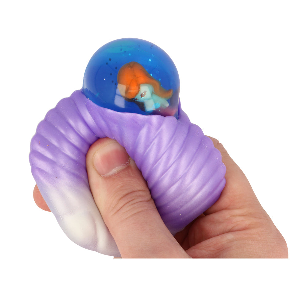 2PK Fumfings Novelty Squishy Mermaid Bubble Shells 8cm - Assorted