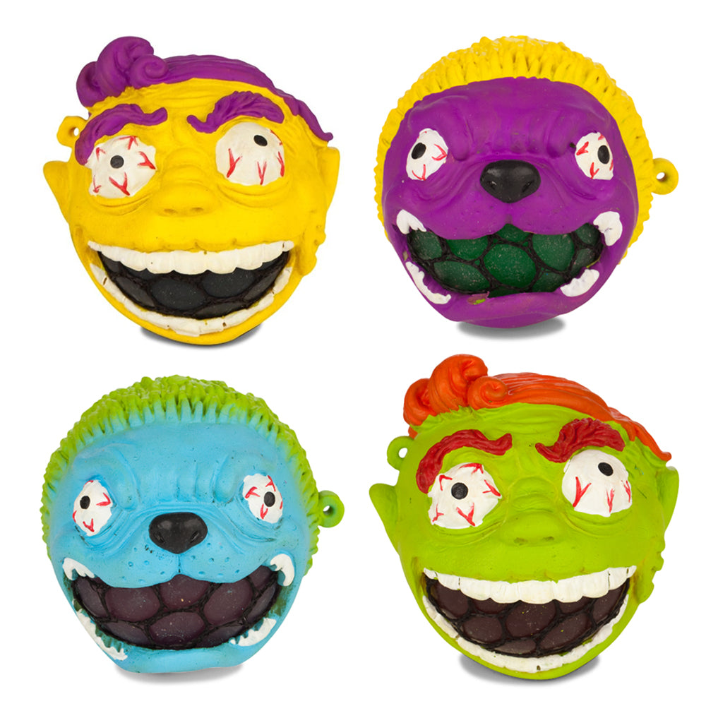 2PK Fumfings Novelty Squeezy Monster Bubble Mouths 6cm - Assorted