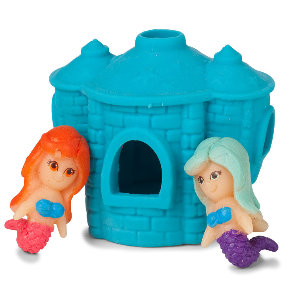 Fumfings Novelty Stretchy Mermaid & Castle 7cm - Assorted