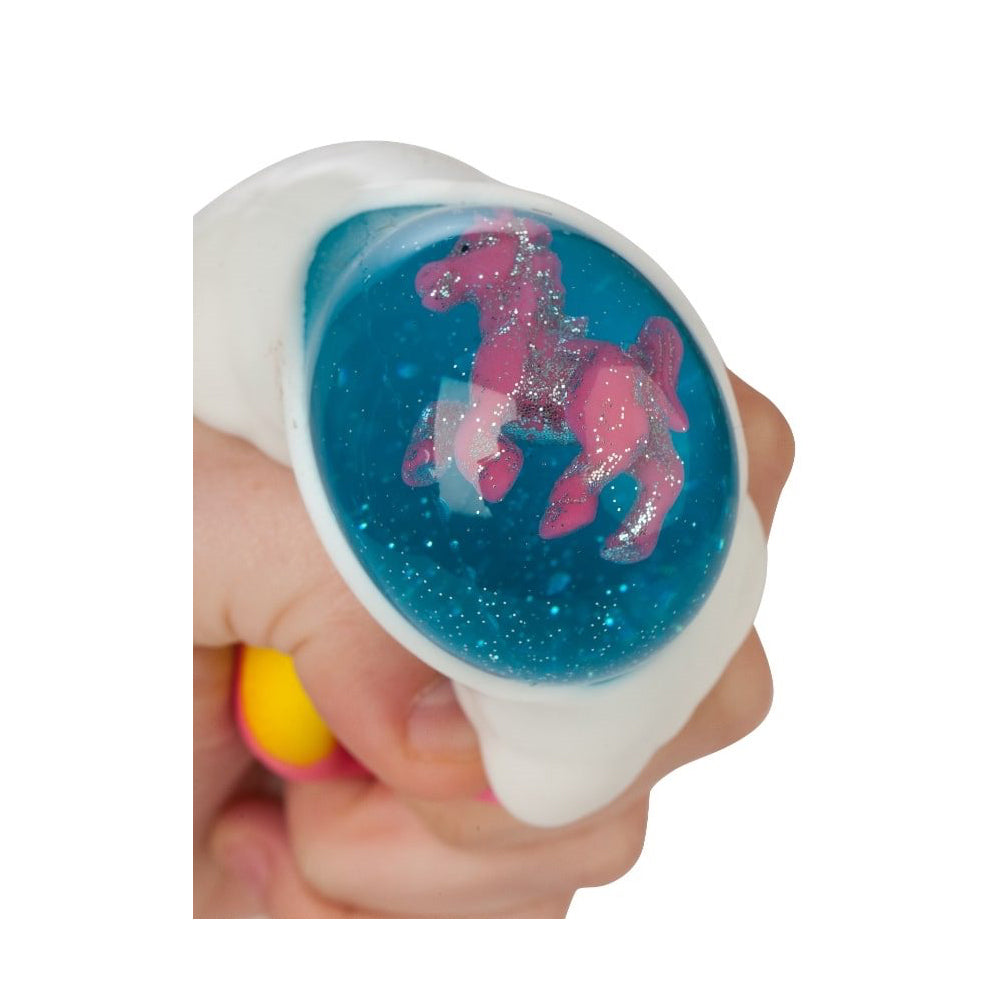 2PK Fumfings Novelty Squeezy Unicorn & Rainbow 6cm