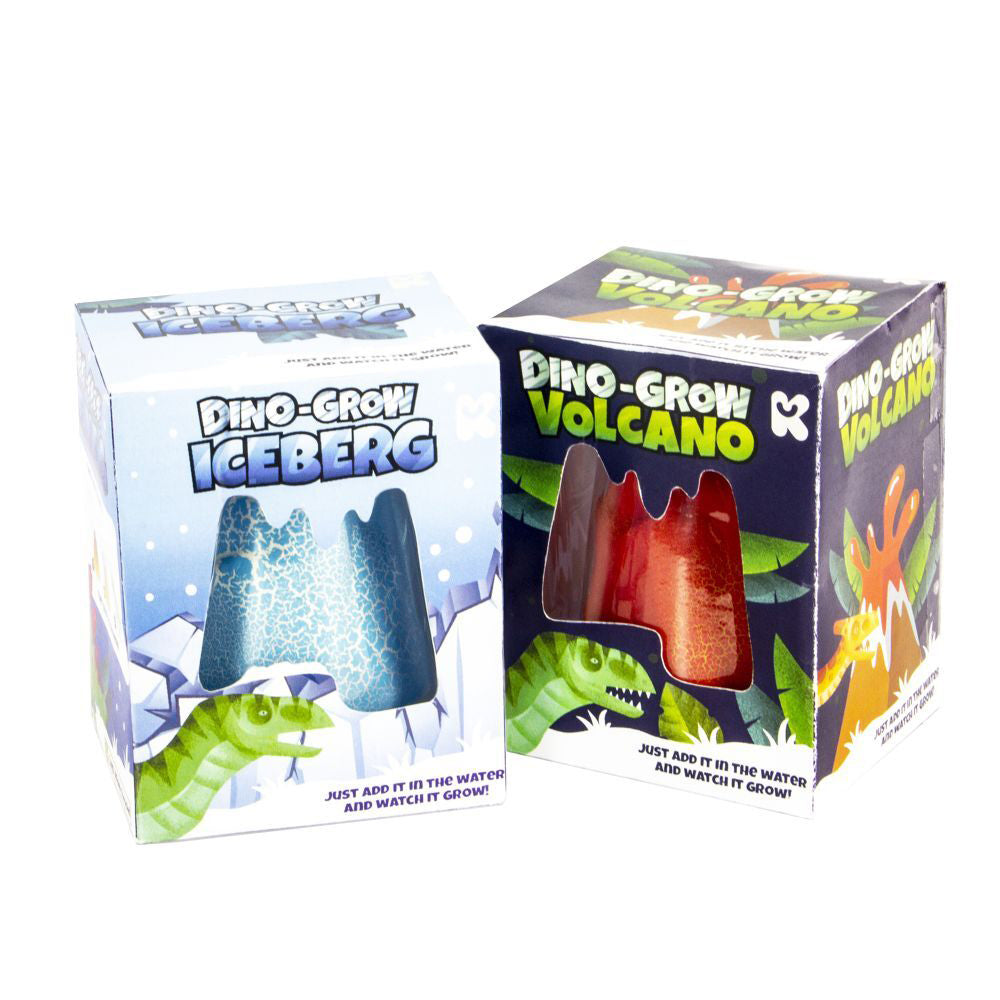 3PK Pocket Money Fun 10.5cm Dino Grow Volcano/Iceberg Toy - Assorted