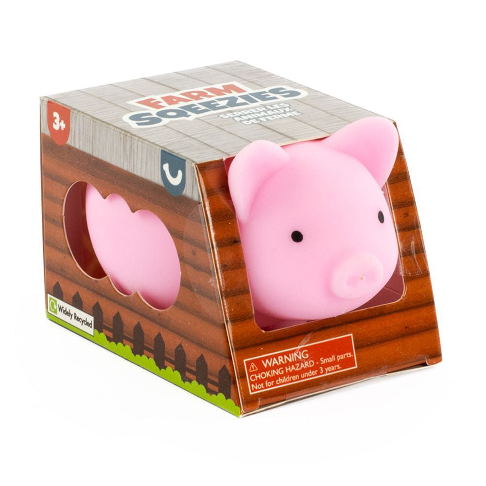 4PK Pocket Money Fun Squeezies Farm Animal Kids Toy Assorted 3y+
