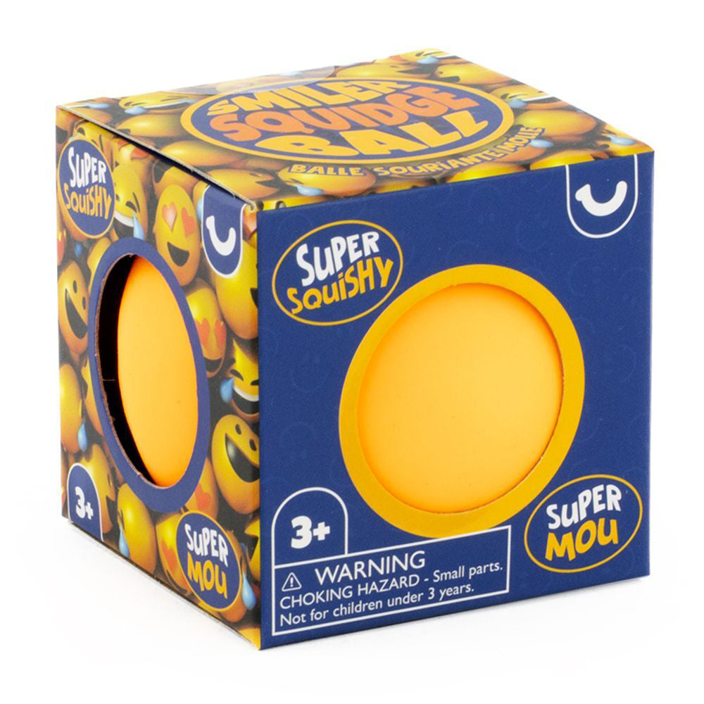 4PK Pocket Money Fun Emoji Squeeze Ball Kids Sensory Toy Assorted 3+
