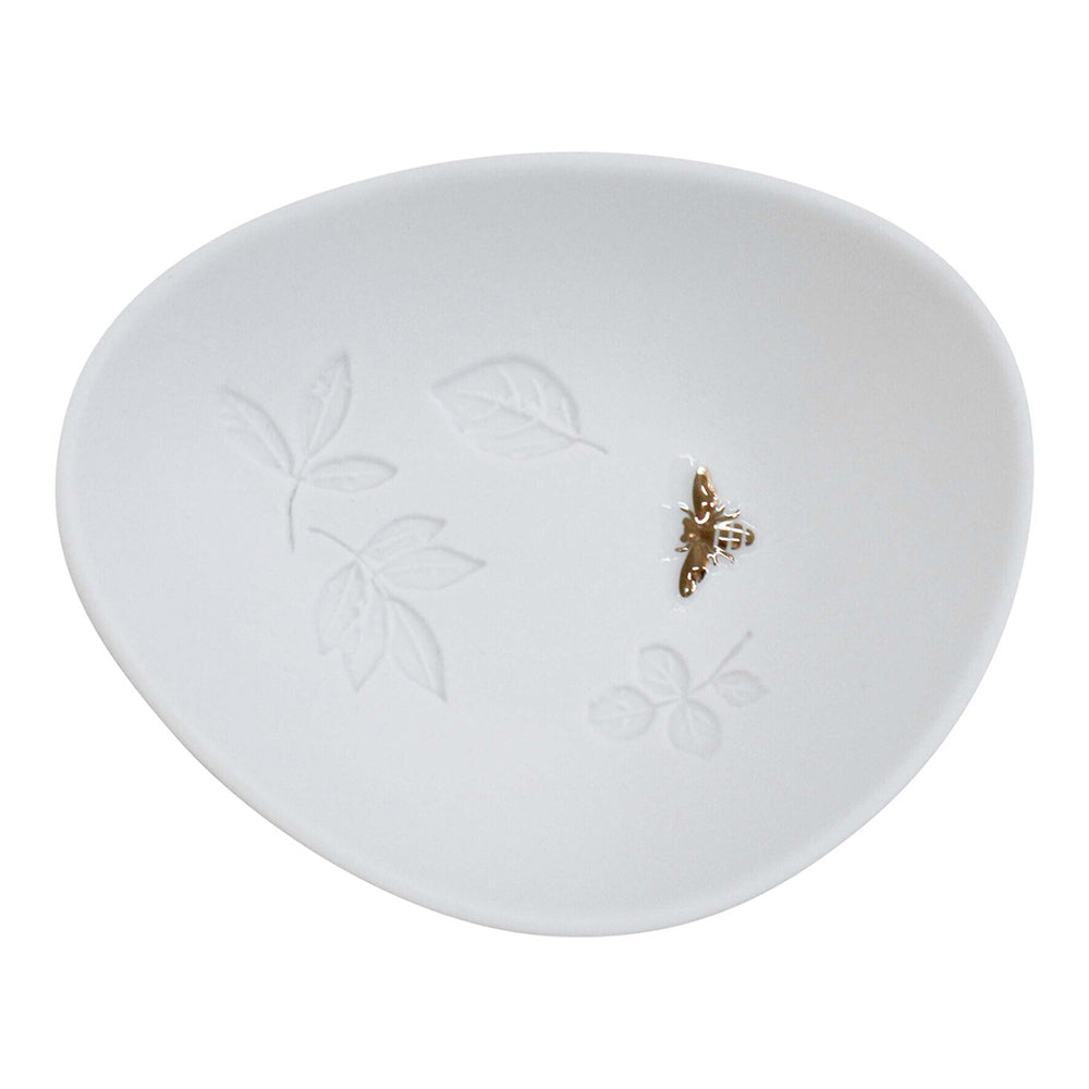 2PK LVD Decorative Porcelain 11cm Bee Food Soup Bowl Tableware - White