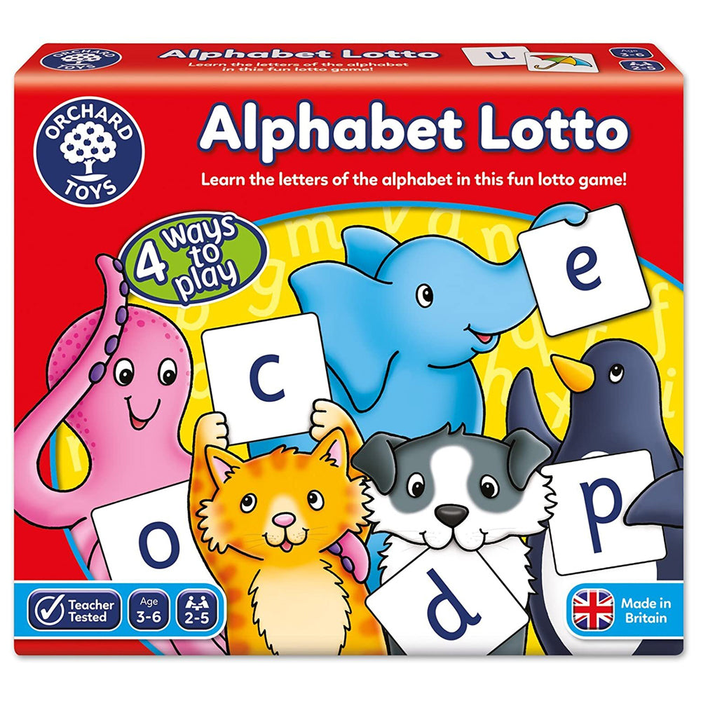 Orchard Toys Memory Game Alphabet Lotto Cards/Board Kids Toy 3y+